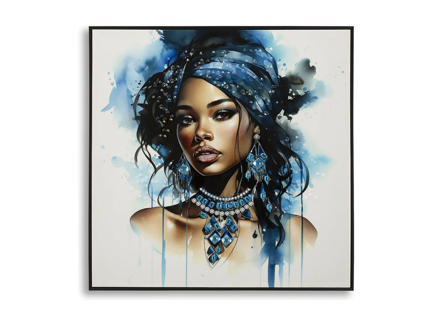 Tableau Imprimé Déco "Alteas" 82x82cm Multicolore