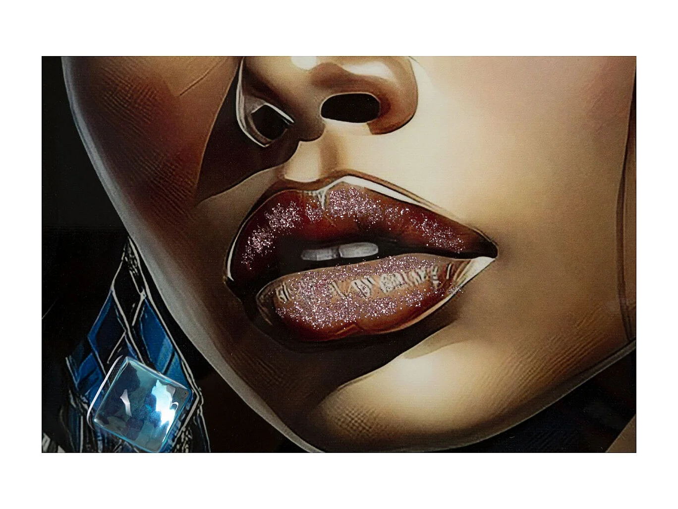 Tableau Imprimé Déco "Alteas" 82x82cm Multicolore