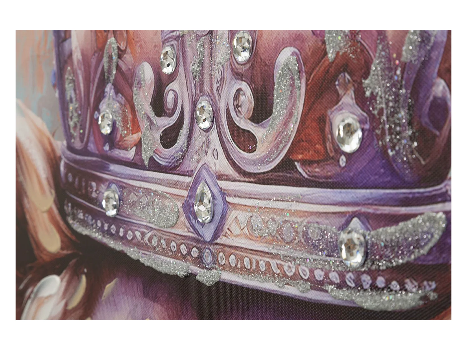 Dipinto su tela con cornice cm 82x4,5x122