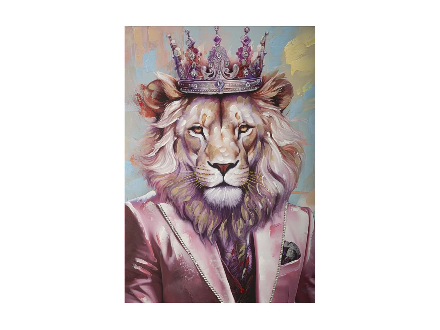 Schilderij op canvas met lijst 82x4.5x122 cm