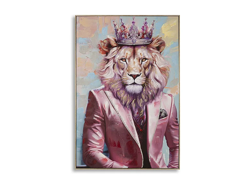 Tableau Imprimé Déco "King" 82x122cm Multicolore