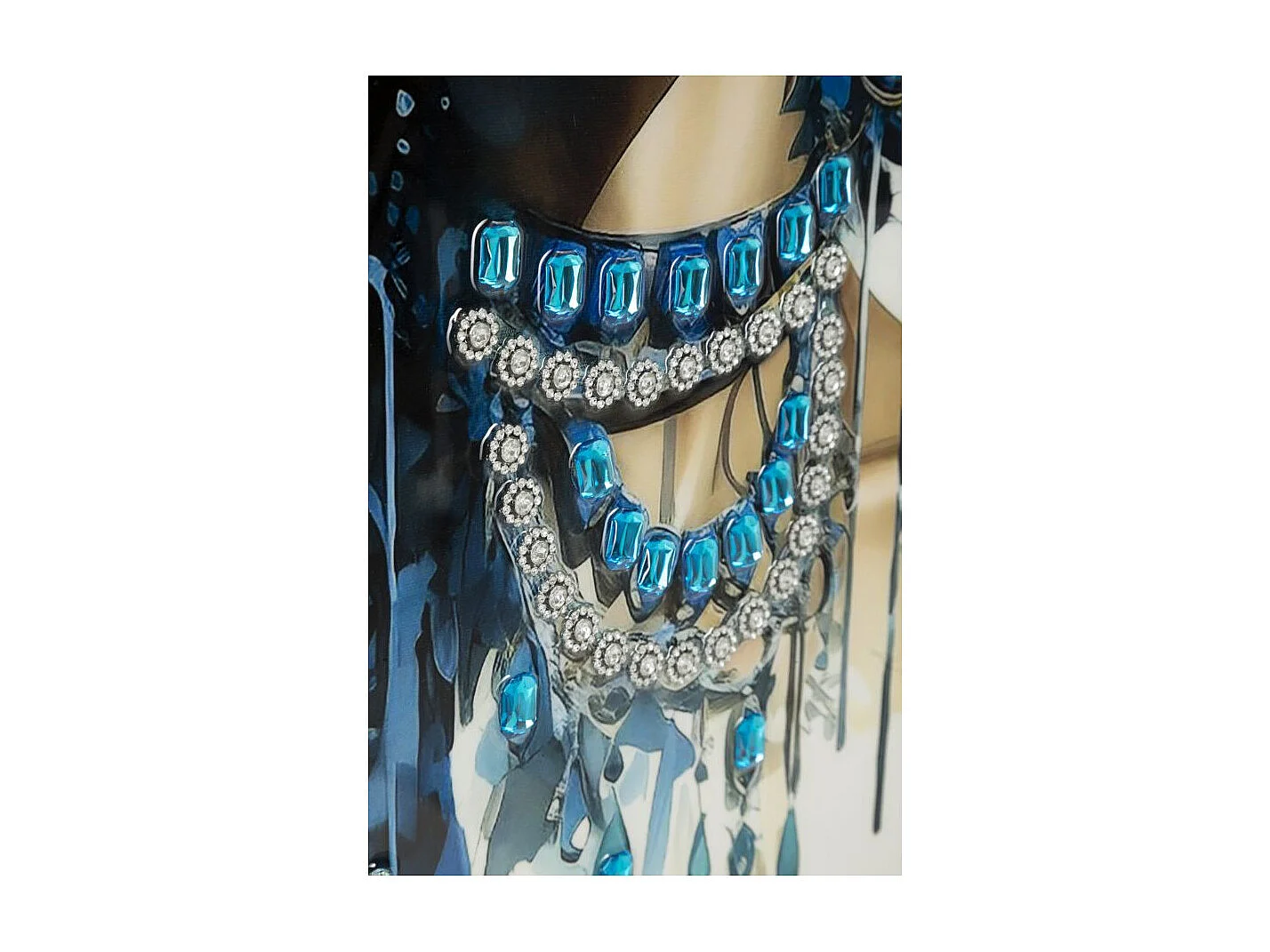 Tableau Imprimé Déco "Altea" 82x82cm Multicolore