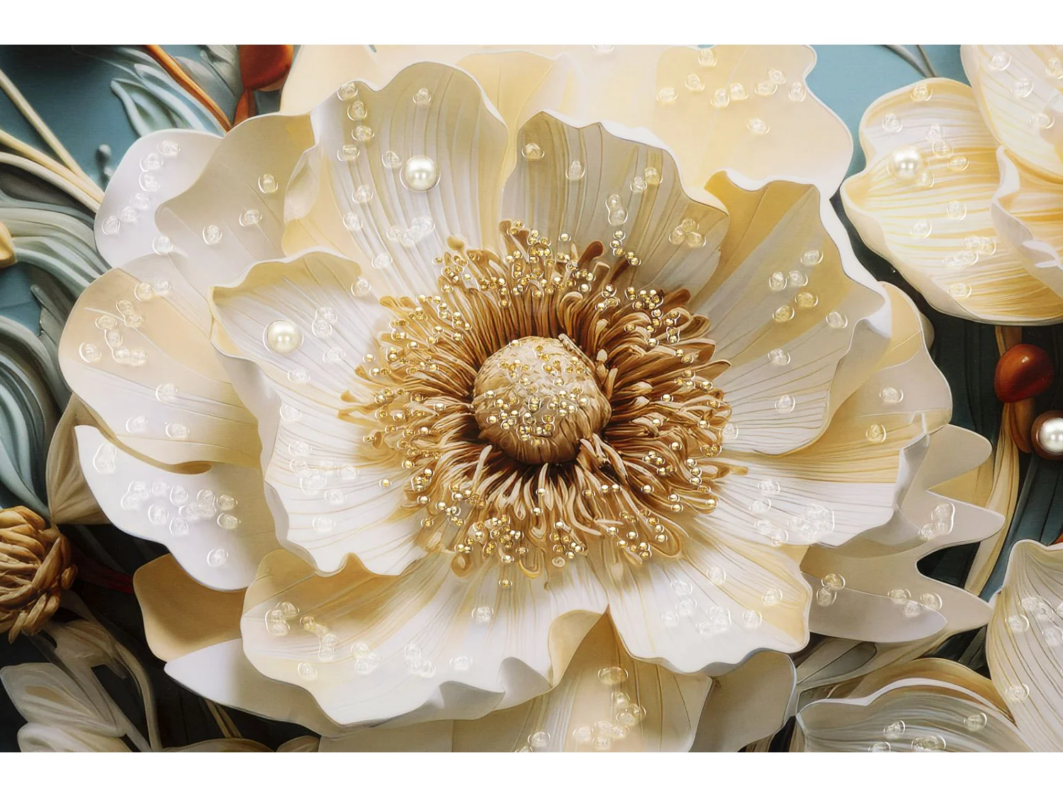 Tableau Imprimé Déco "Narcie" 82x82cm Multicolore