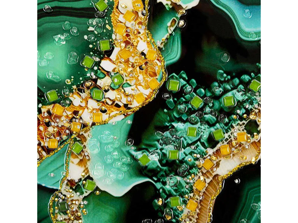 Tableau Imprimé Déco "Smeraldie" 62x82cm Vert