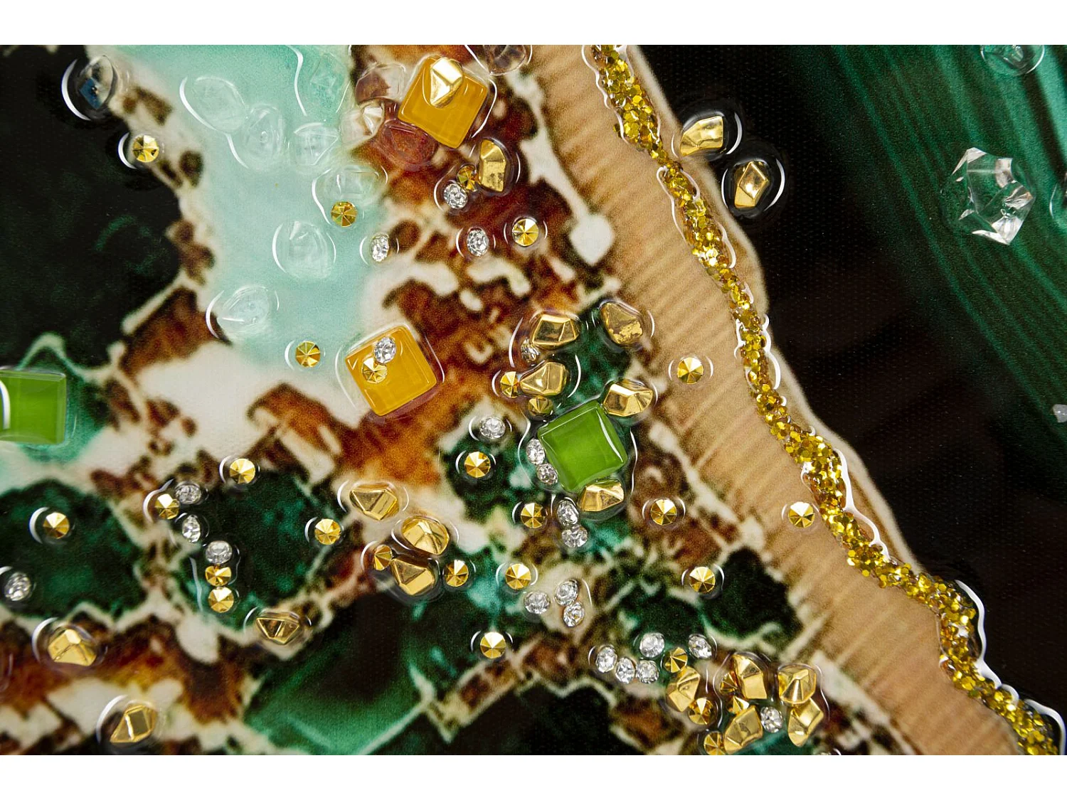 Tableau Imprimé Déco "Smeraldie" 62x82cm Vert