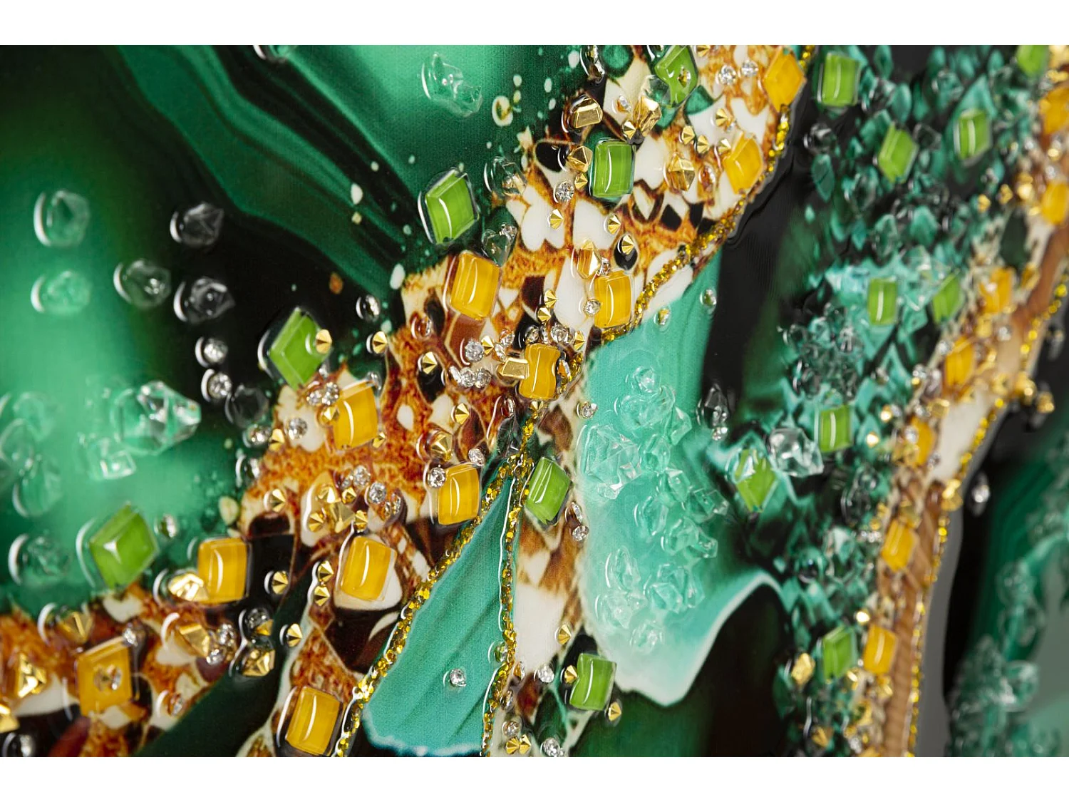 Tableau Imprimé Déco "Smeraldie" 62x82cm Vert