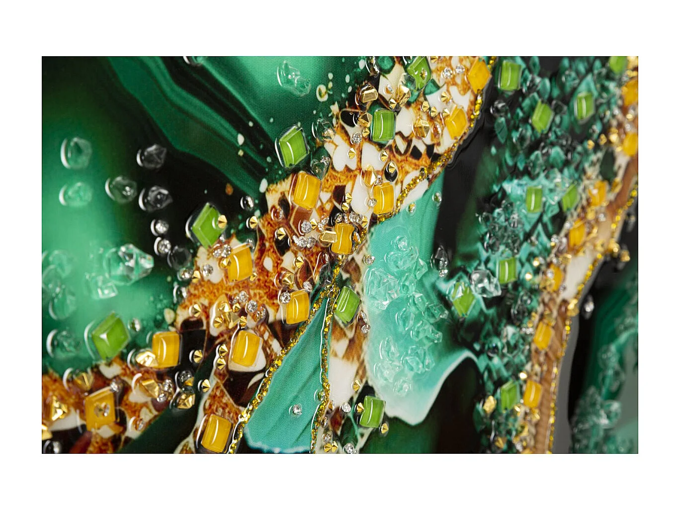 Tableau Imprimé Déco "Smeraldie" 62x82cm Vert