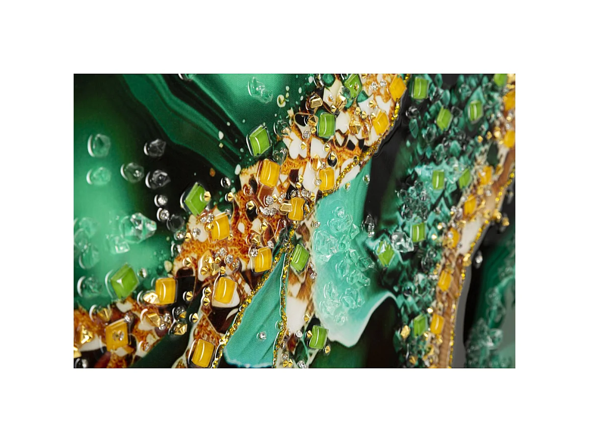 Tableau Imprimé Déco "Smeraldie" 62x82cm Vert