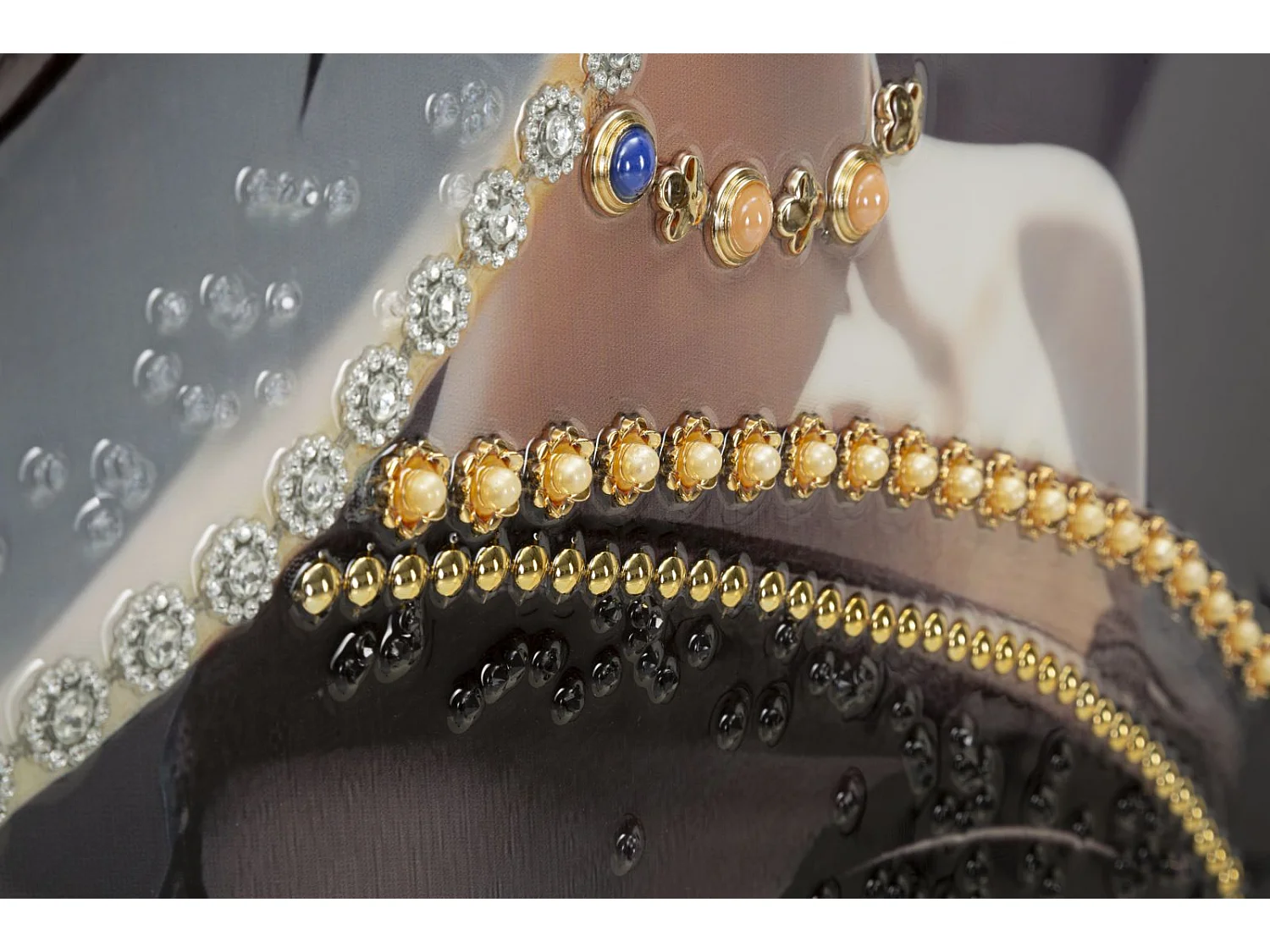 Tableau Imprimé Déco "Wien" 62x92cm Multicolore