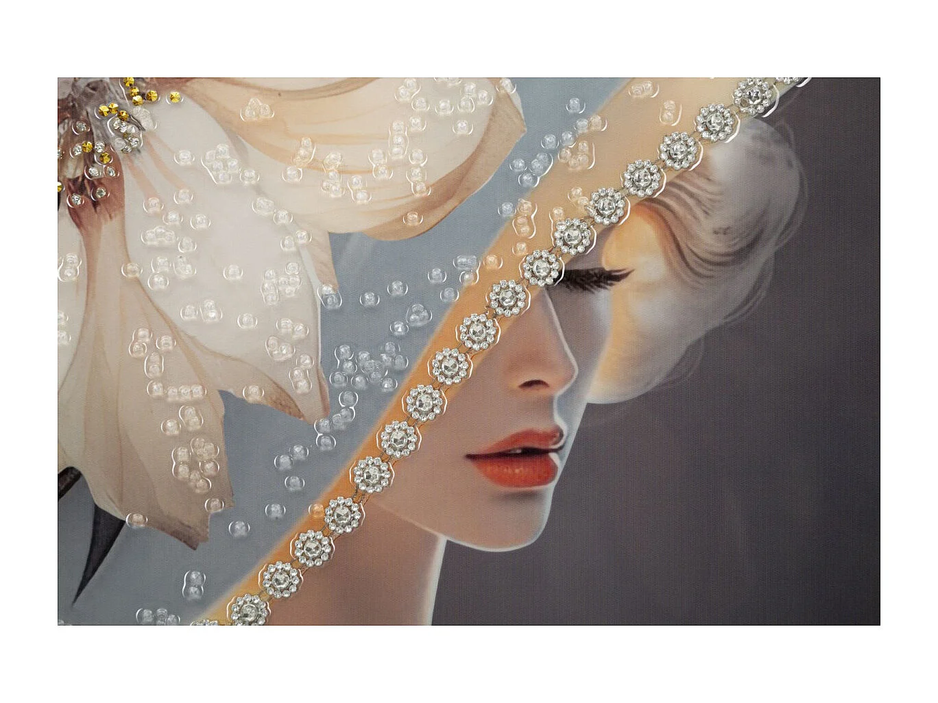 Tableau Imprimé Déco "Wien" 62x92cm Multicolore