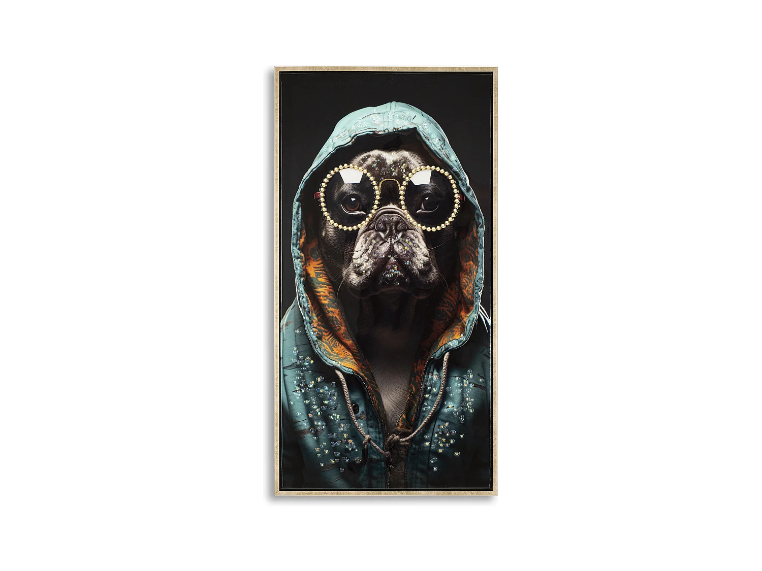 Peinture sur Toile Laquée avec Cadre Bad Bully -B- 42,5x2,8x82,5 cm