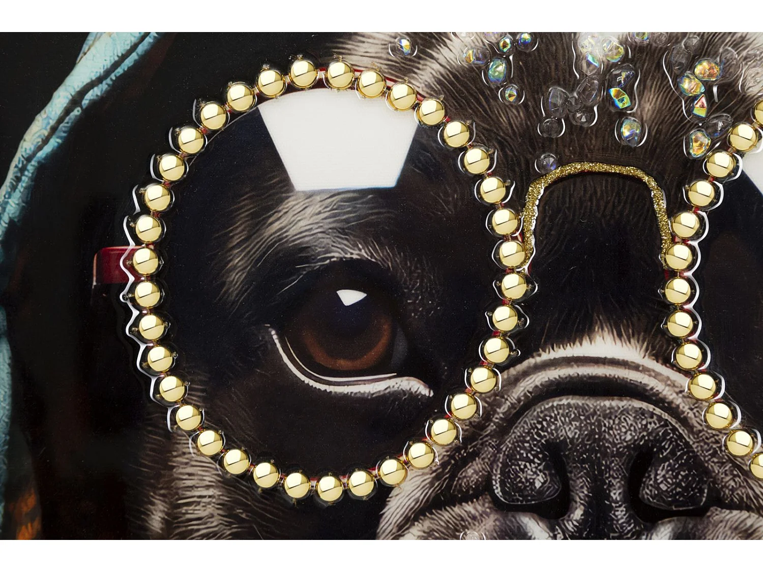 Tableau Imprimé Déco "Bad Bullie" 42x82cm Multicolore