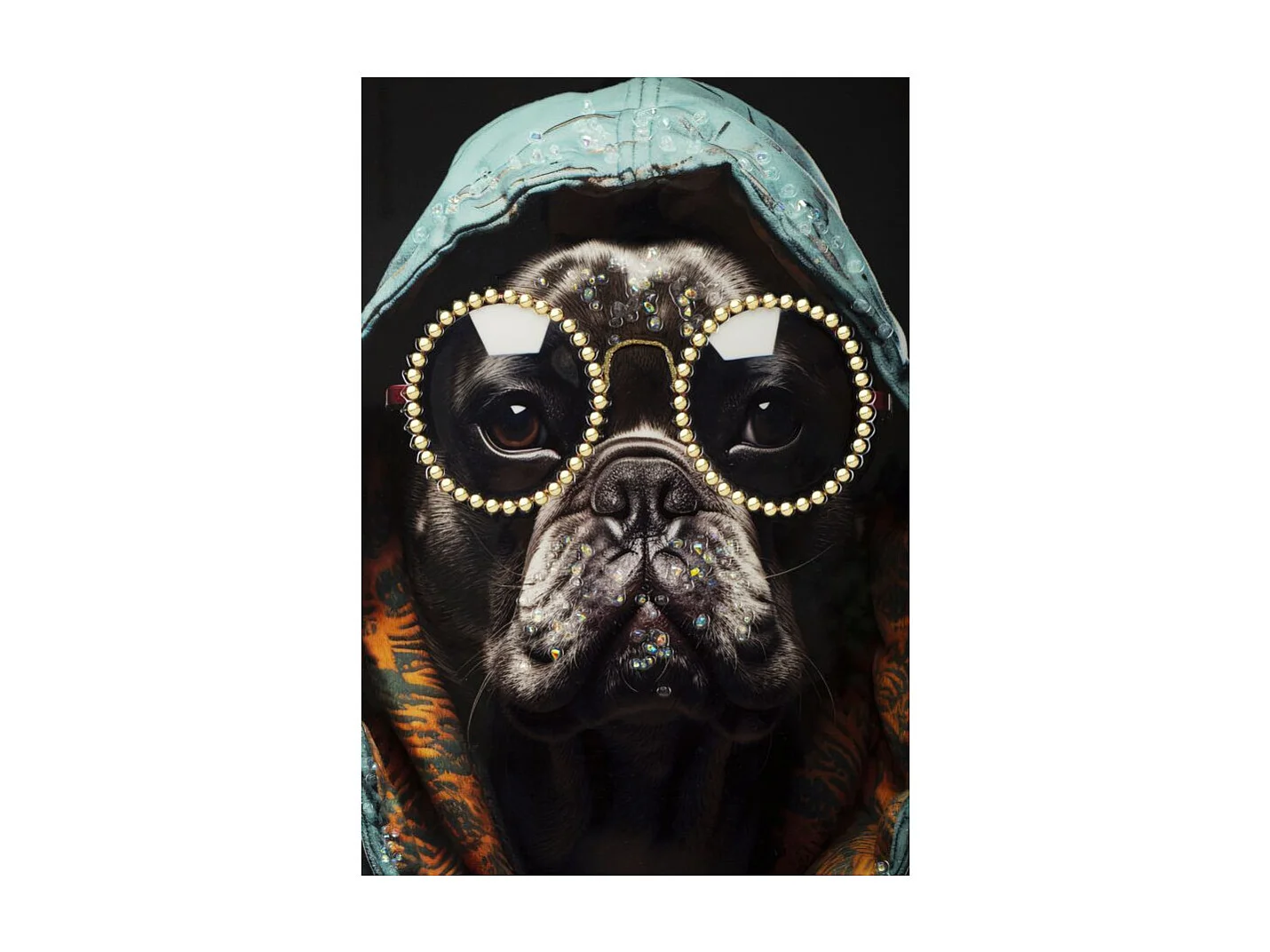 Tableau Imprimé Déco "Bad Bullie" 42x82cm Multicolore