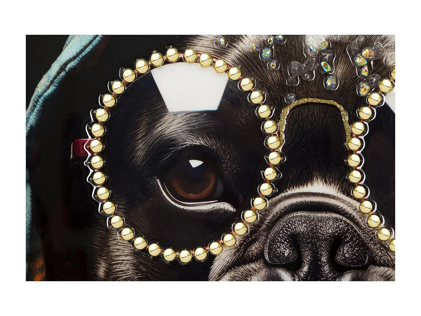 Tableau Imprimé Déco "Bad Bullie" 42x82cm Multicolore