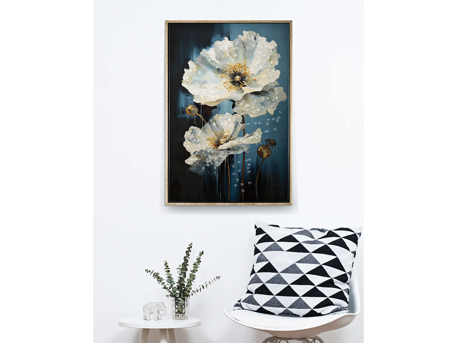 Tableau Imprimé Déco "Bluey" 42x62cm Multicolore