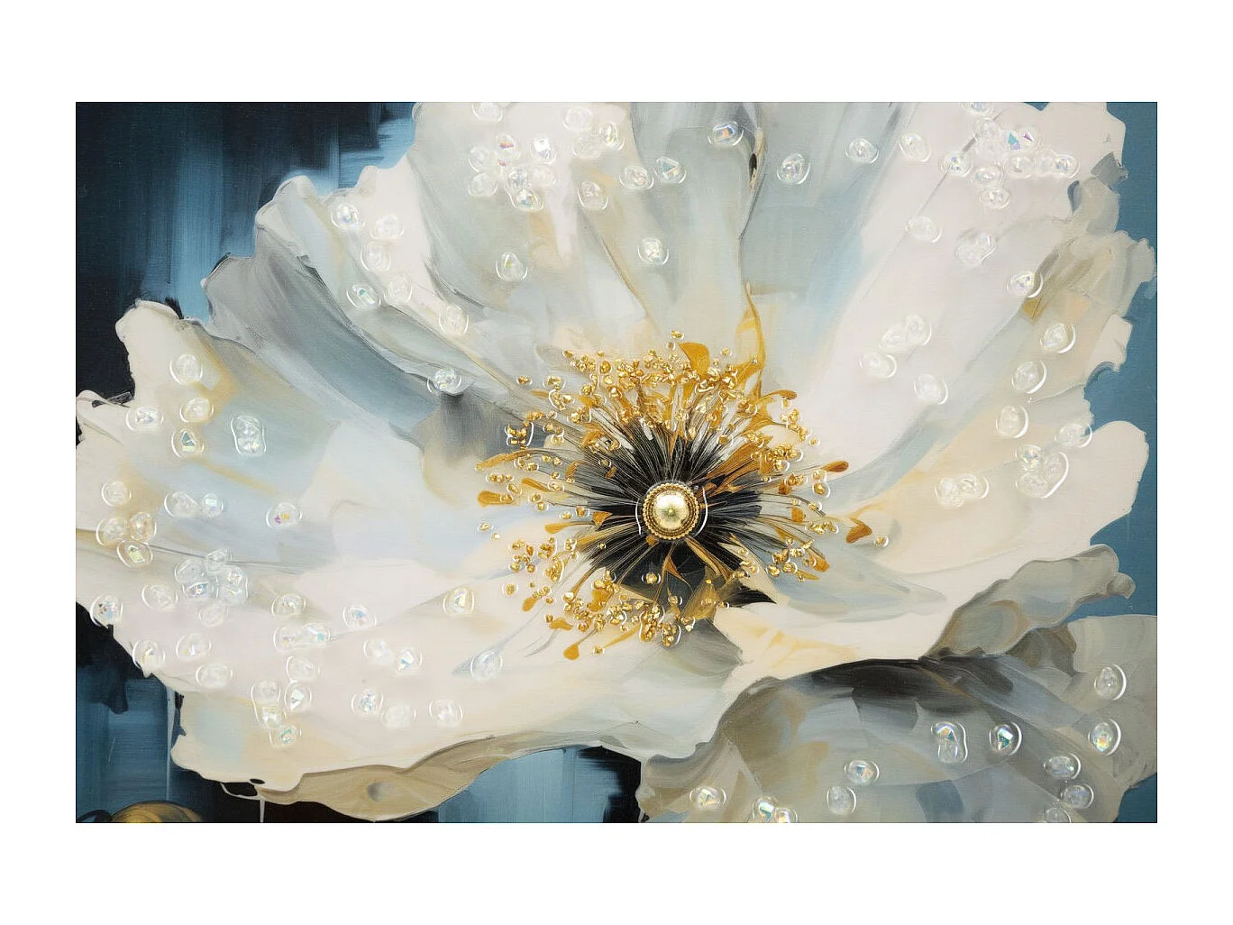 Tableau Imprimé Déco "Bluey" 42x62cm Multicolore