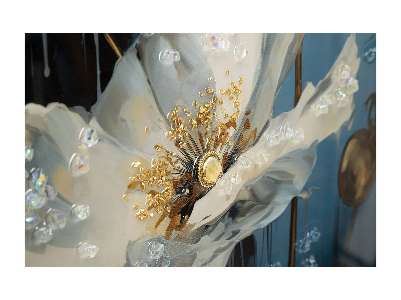 Tableau Imprimé Déco "Bluey" 42x62cm Multicolore