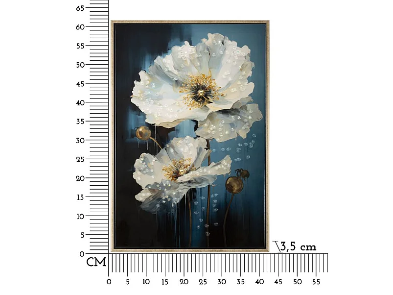 Tableau Imprimé Déco "Bluey" 42x62cm Multicolore
