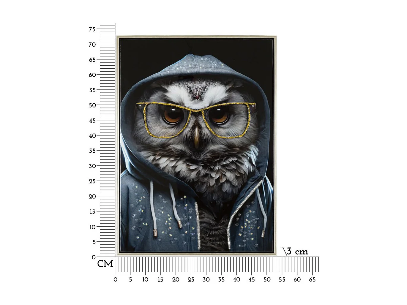 Tableau Imprimé Déco "Edvy" 53x73cm Multicolore