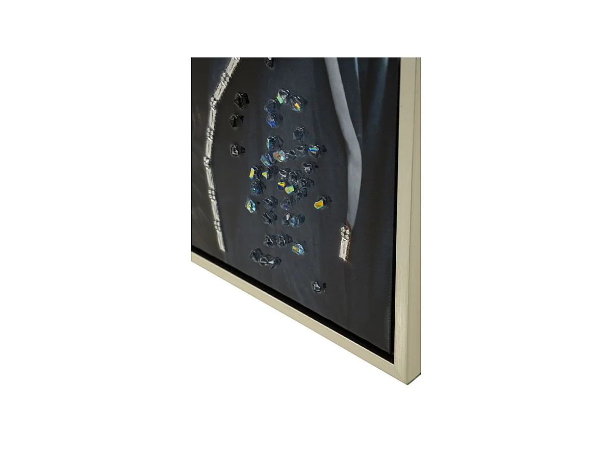 Schilderij op gelakt doek met lijst 53x3x73 cm