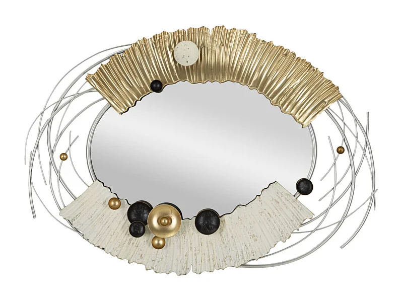 Miroir Mural Déco "Klee" 114cm Multicolore