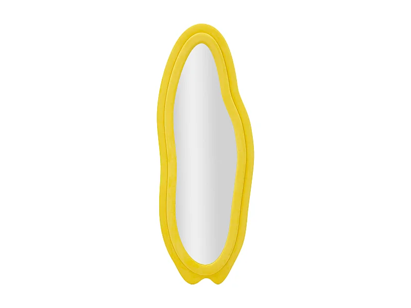 Miroir Mural en Velours "Chanel" 160cm Jaune