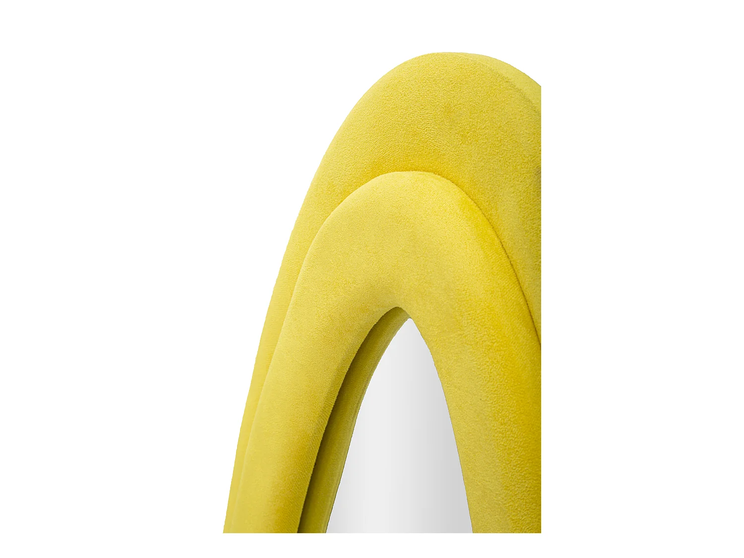 Miroir Mural en Velours "Chanel" 160cm Jaune