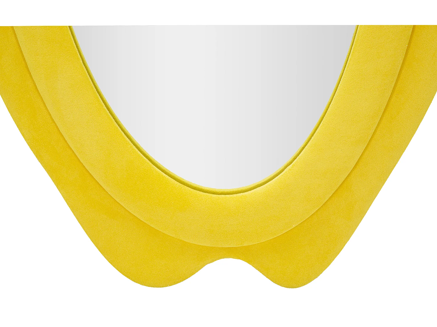 Miroir Mural en Velours "Chanel" 160cm Jaune
