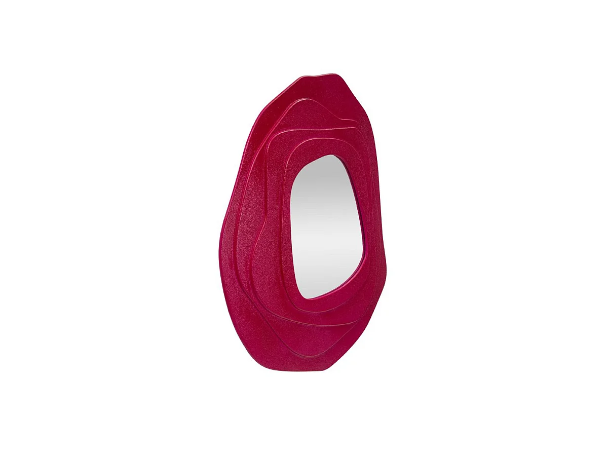 Espejo de pared de diseño en MDF 90x97 cm Dalia - Fucsia