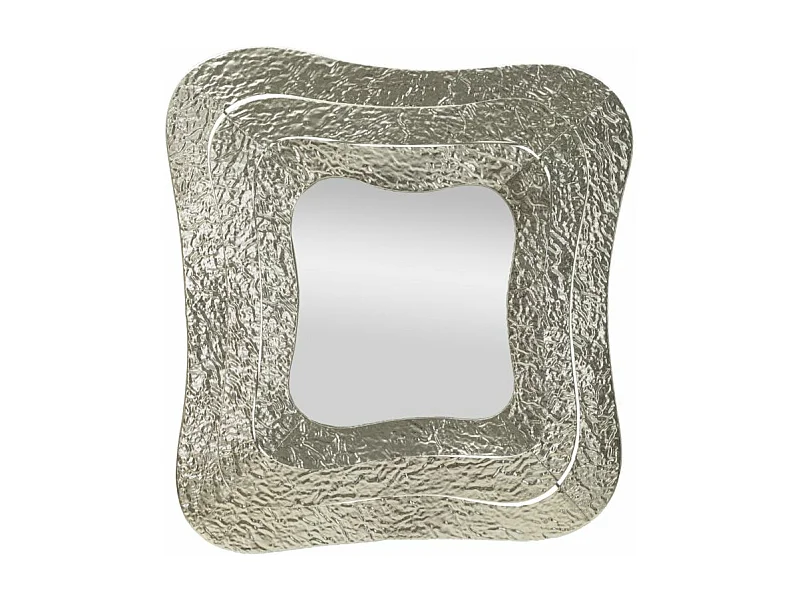Miroir Mural Design "Aury" 79cm Argent