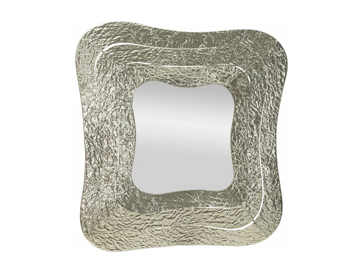 Miroir Mural Design "Aury" 79cm Argent
