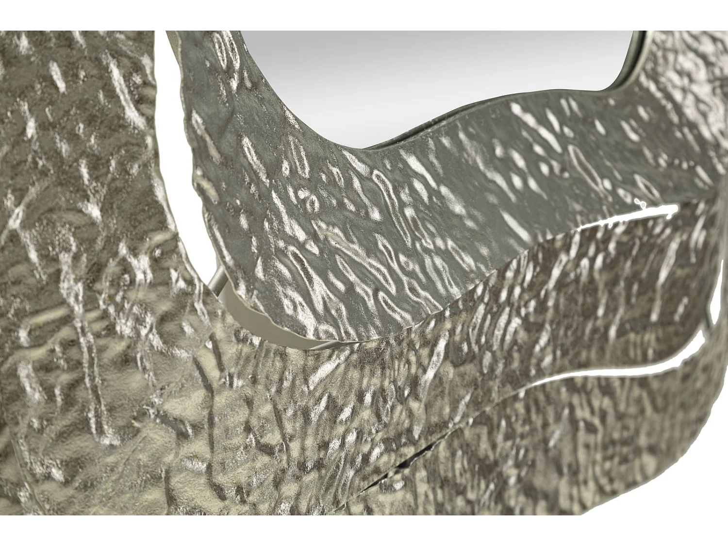 Miroir Mural Design "Aury" 79cm Argent