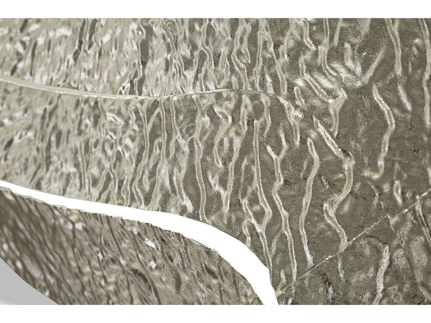 Miroir Mural Design "Aury" 79cm Argent