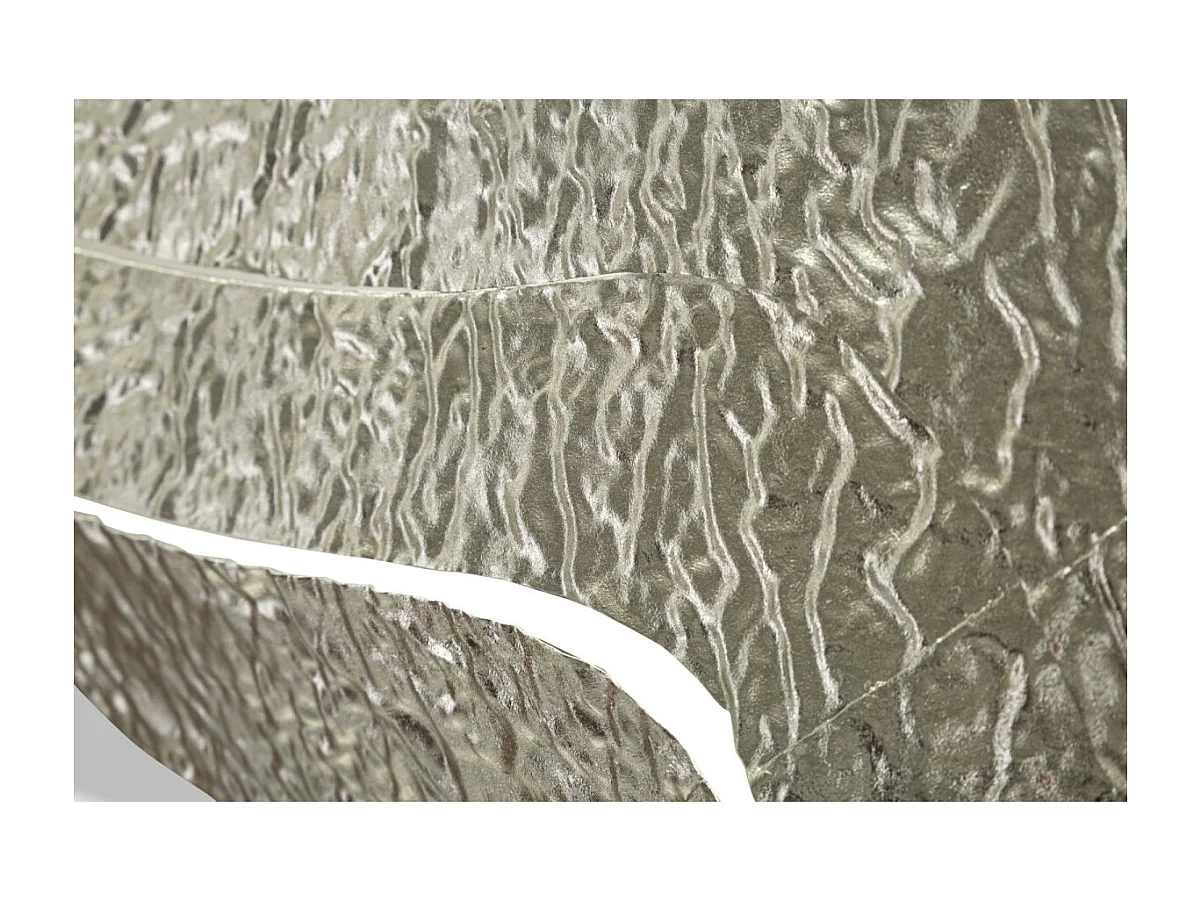 Miroir Mural Design "Aury" 79cm Argent