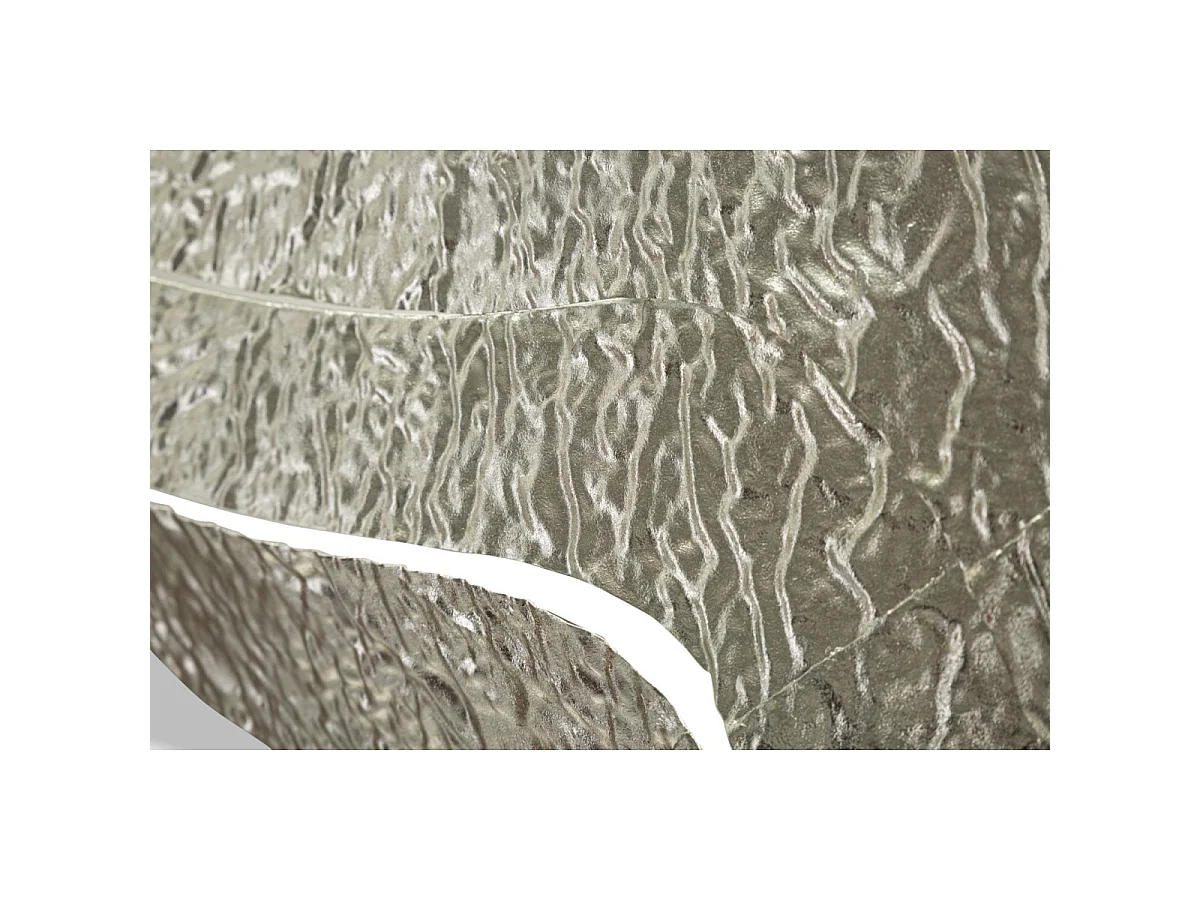 Miroir Mural Design "Aury" 79cm Argent
