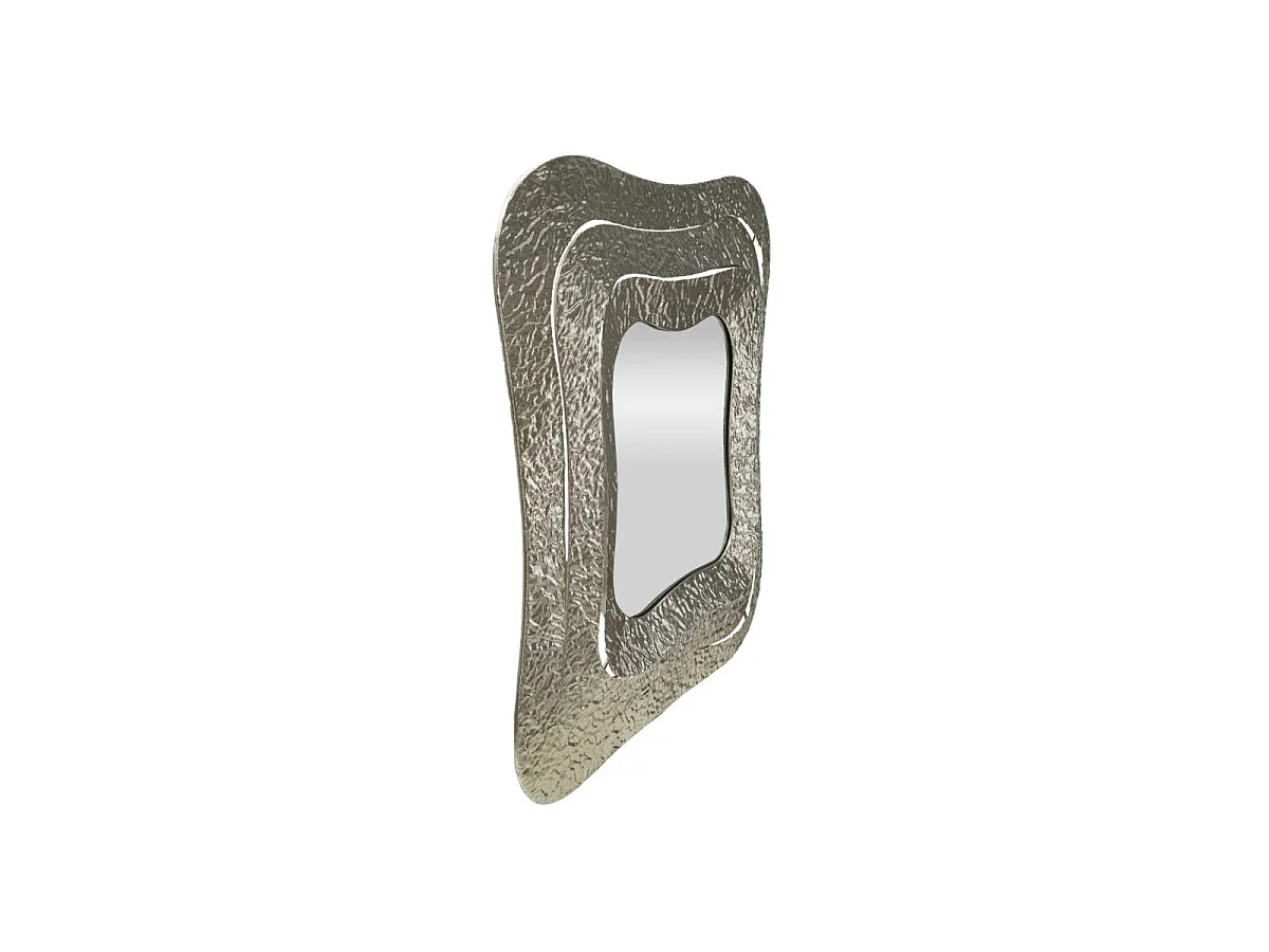 Miroir Mural Design "Aury" 79cm Argent