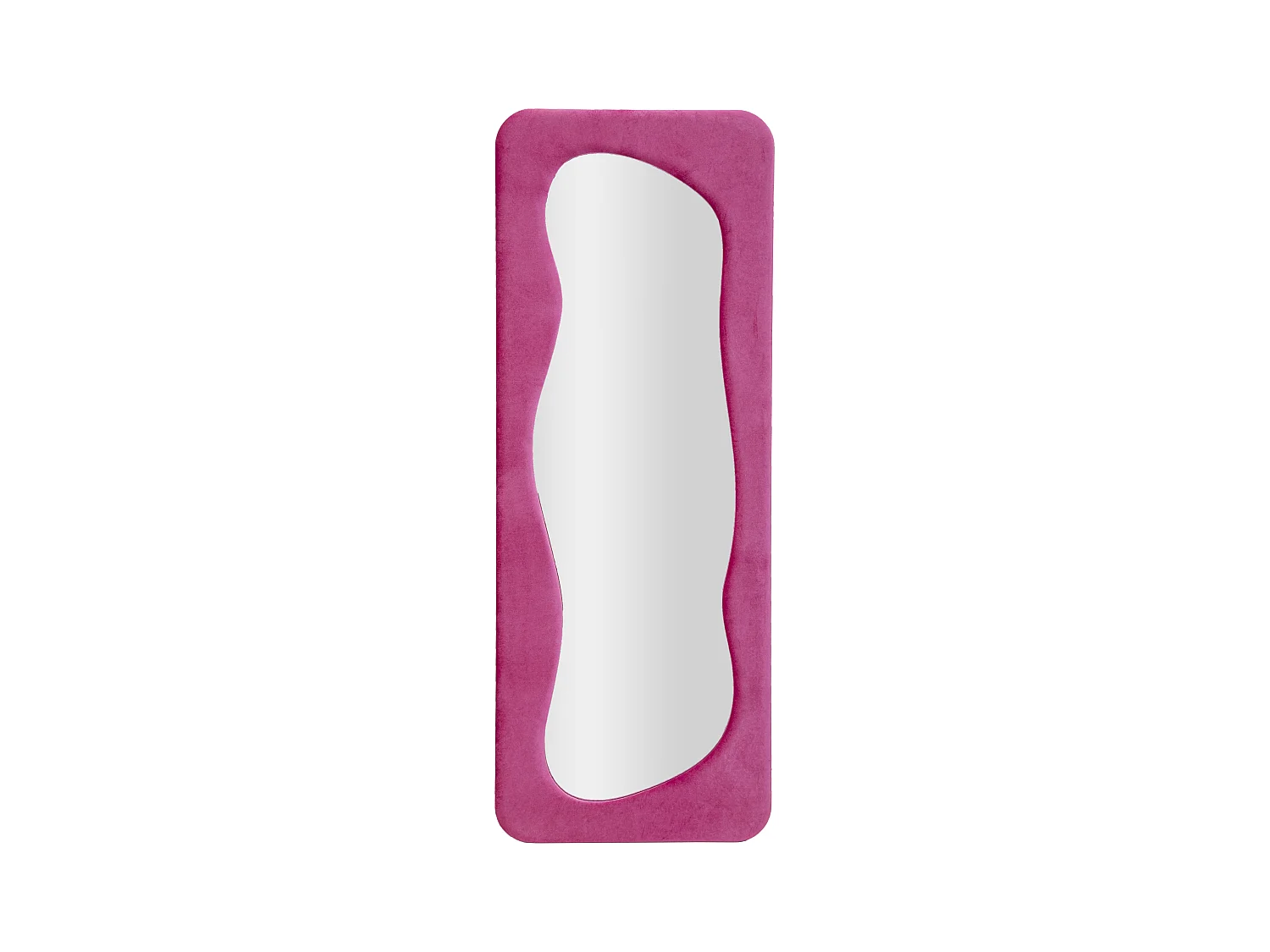 Miroir Mural en Velours "Theodor" 160cm Fuchsia