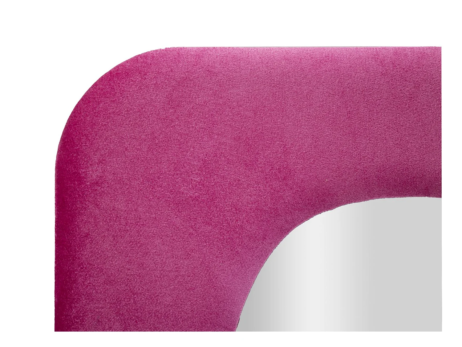 Miroir Mural en Velours "Theodor" 160cm Fuchsia