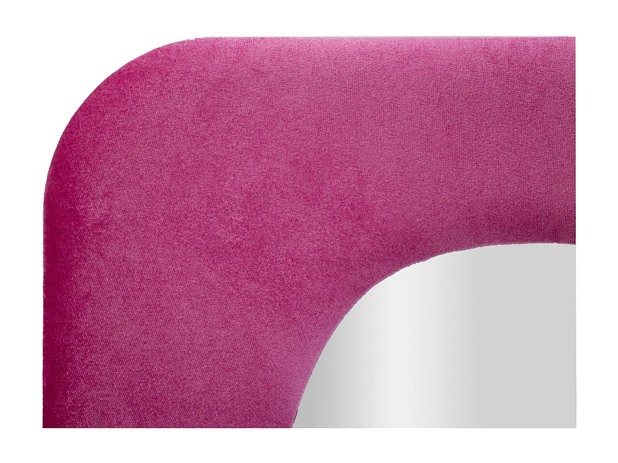 Espejo de pared con marco de terciopelo 160x60x4 cm Theodor - Fucsia