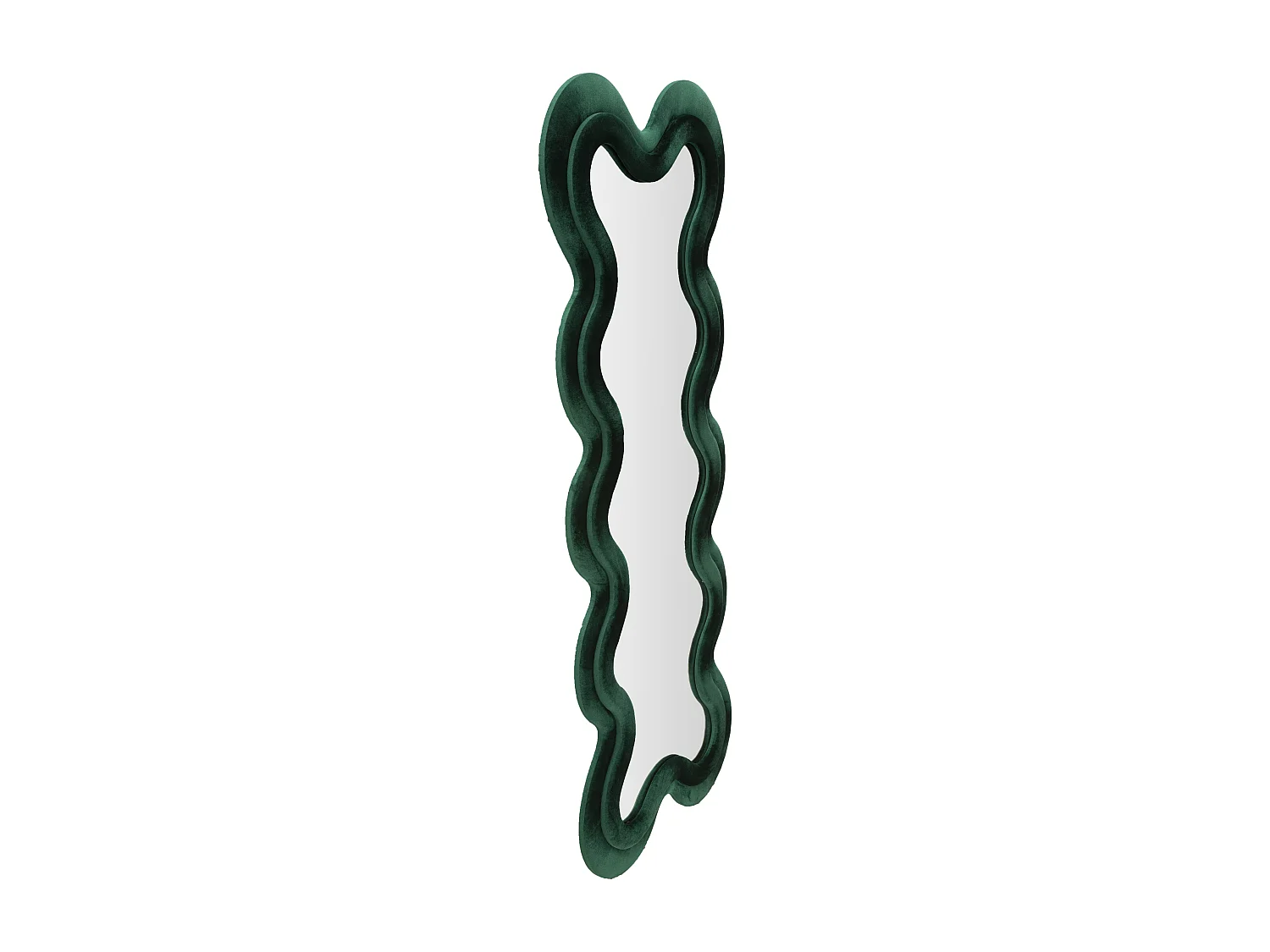 Miroir Mural en Velours "Monica" 160cm Vert