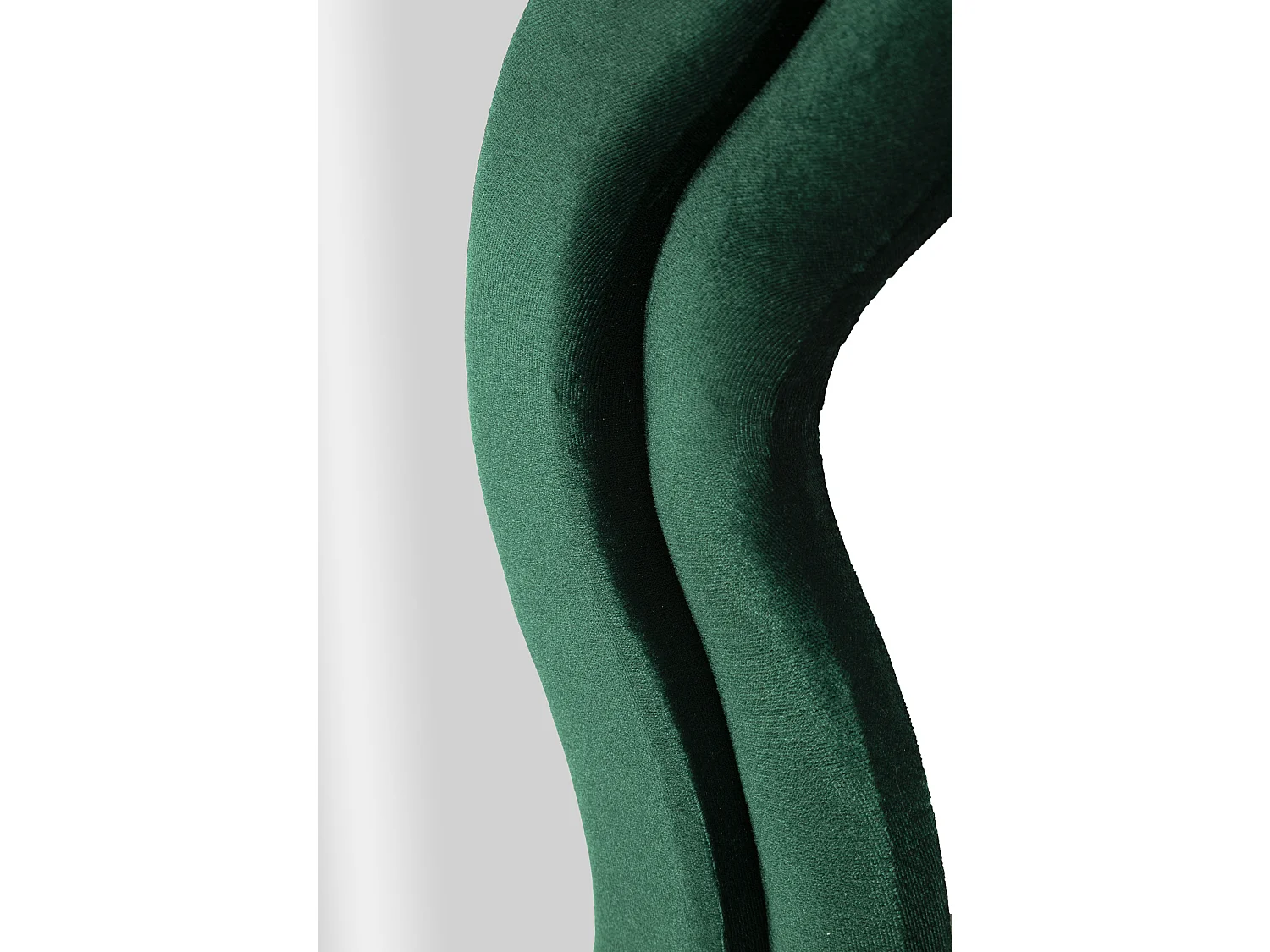 Specchio da parete in velluto verde cm 58x4x160