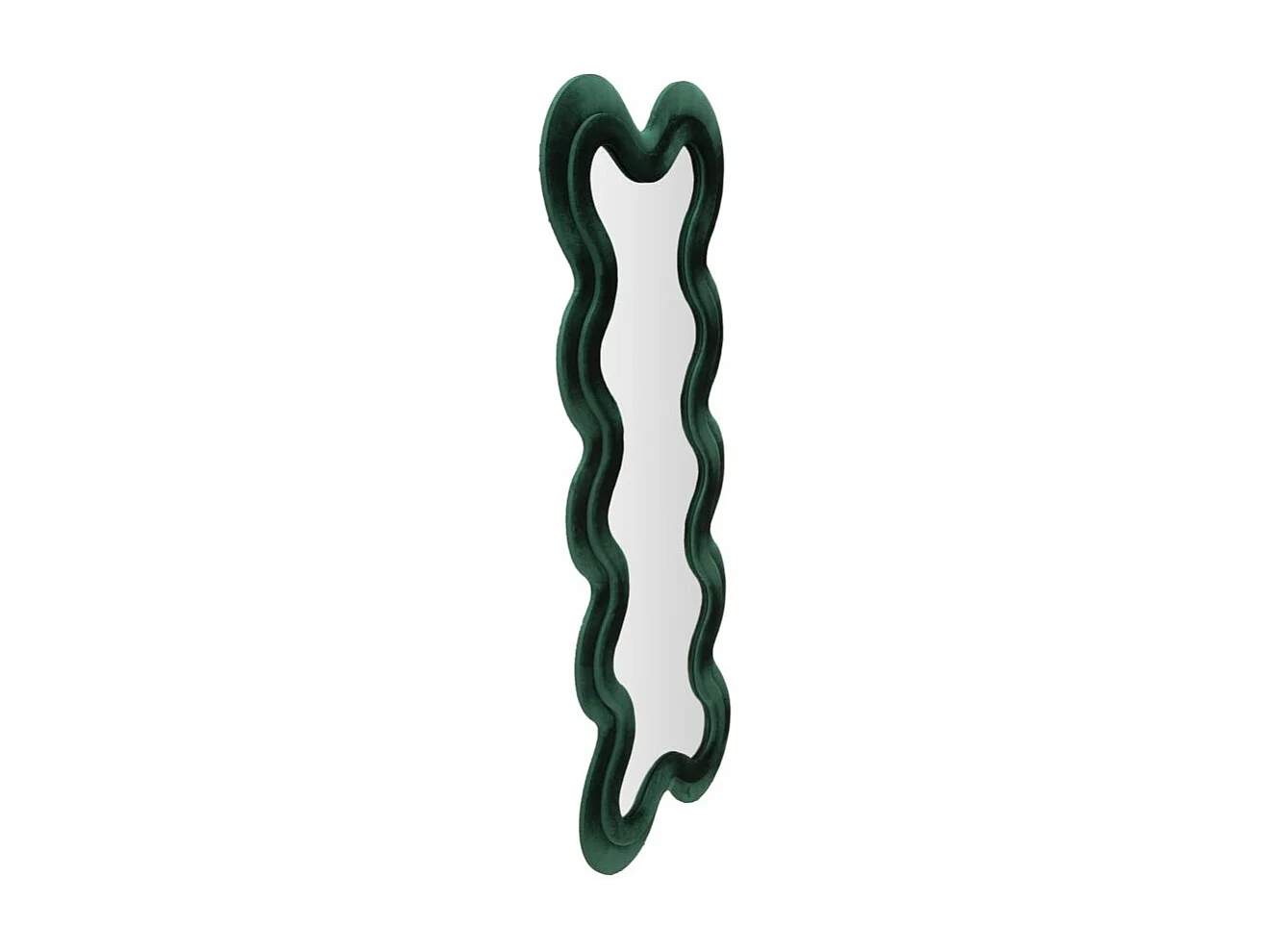 Miroir Mural en Velours "Monica" 160cm Vert