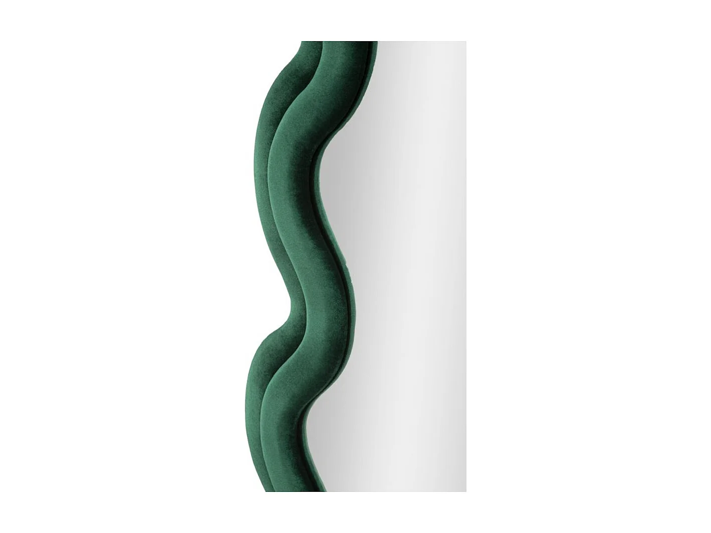 Miroir Mural en Velours "Monica" 160cm Vert