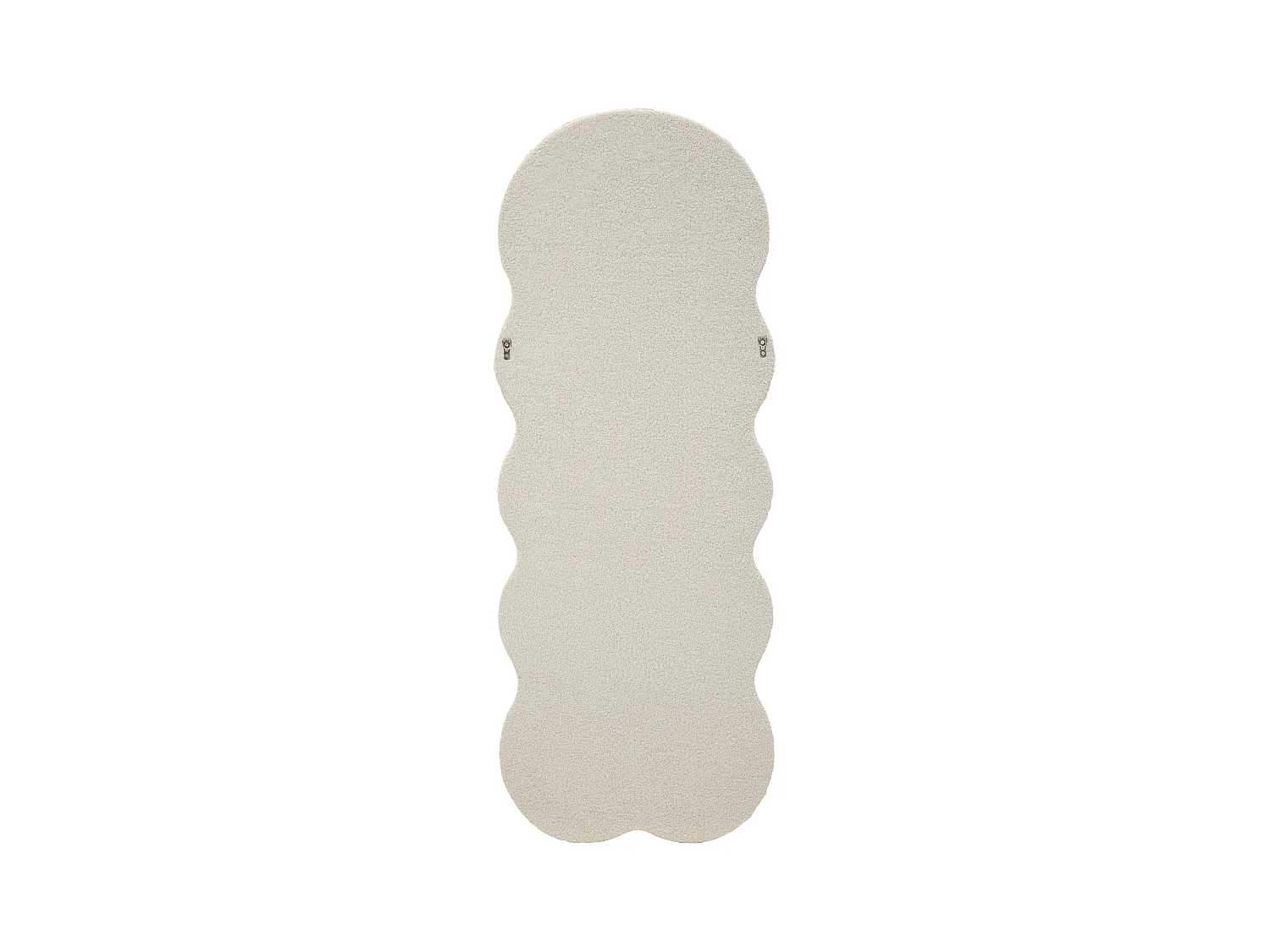 Miroir Mural en Tissu Bouclé "Teddy" 160cm Crème
