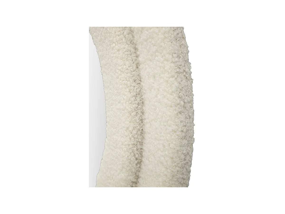 Miroir Mural en Tissu Bouclé "Teddy" 160cm Crème