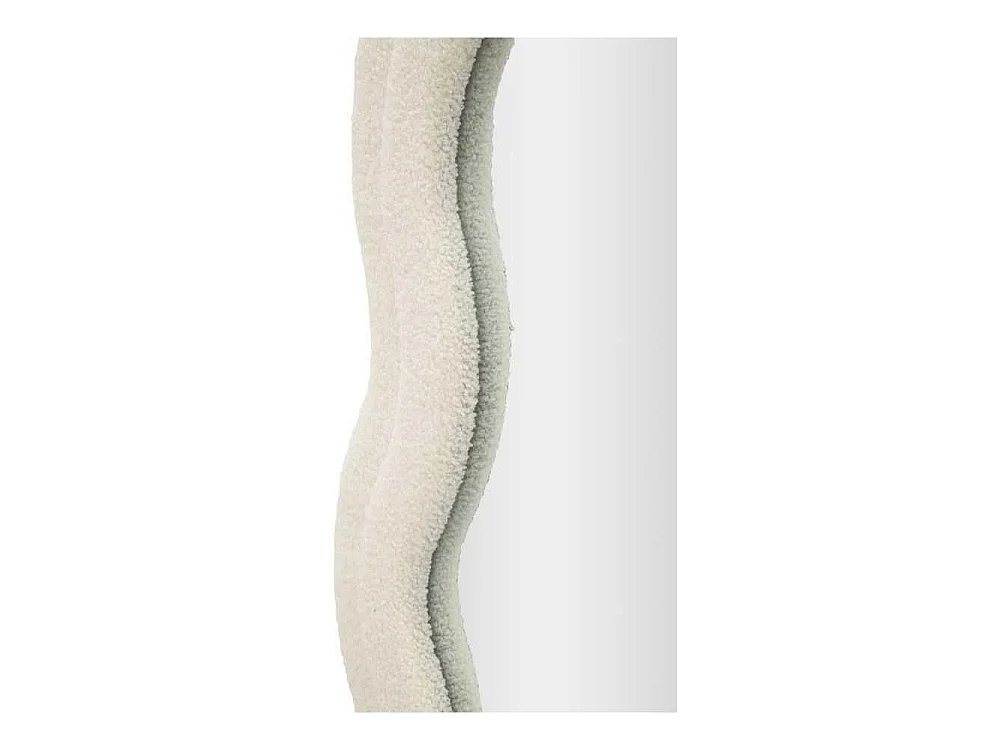 Miroir Mural en Tissu Bouclé "Teddy" 160cm Crème