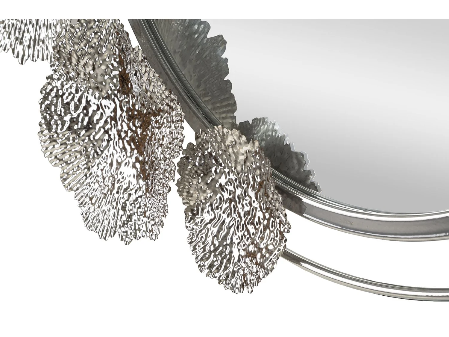 Miroir Mural Design "Kandi" 85cm Argent