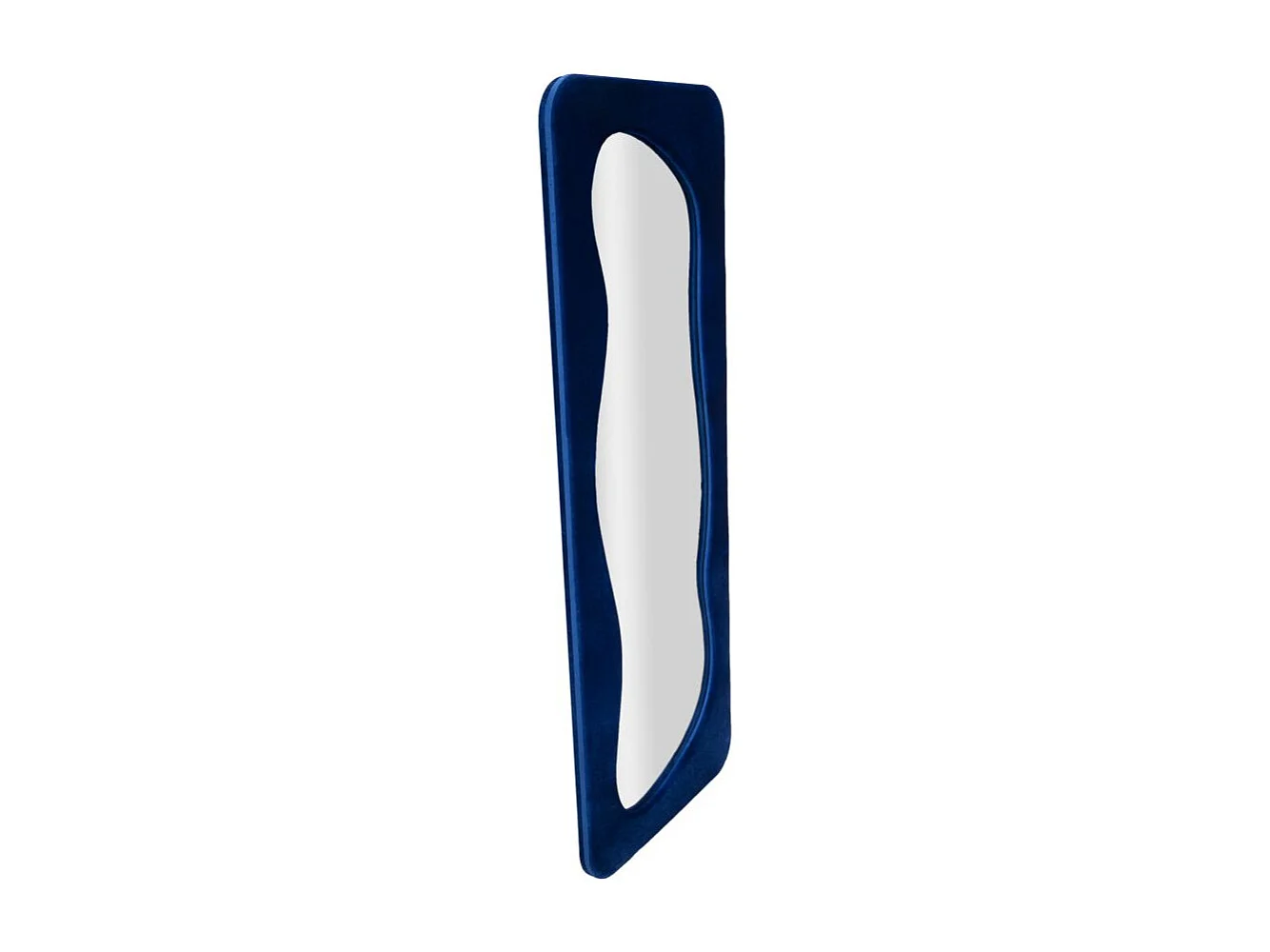 Miroir Mural en Velours "Theodor" 160cm Bleu