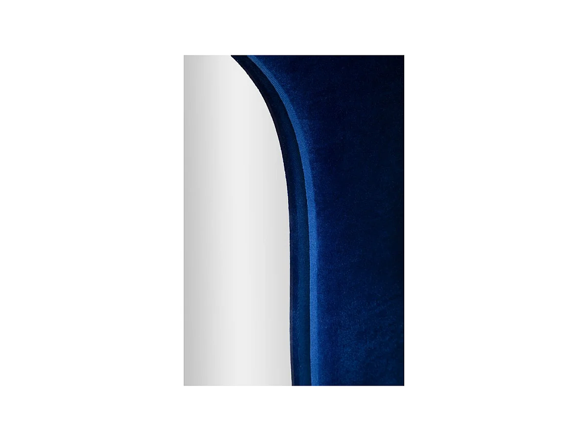 Miroir Mural en Velours "Theodor" 160cm Bleu