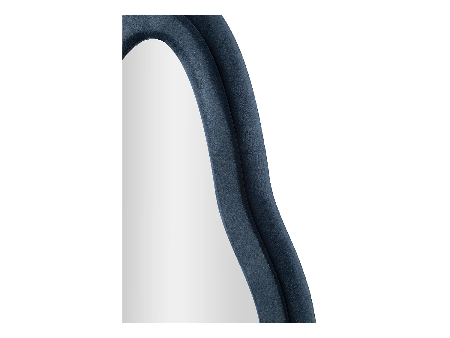 Miroir Mural en Velours "Chanel" 160cm Bleu